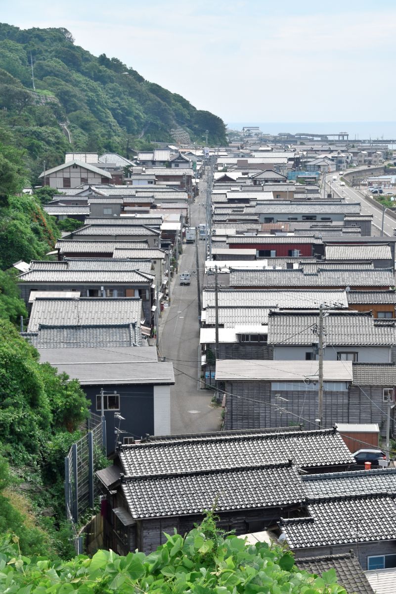 妻入りの街並み展望広場