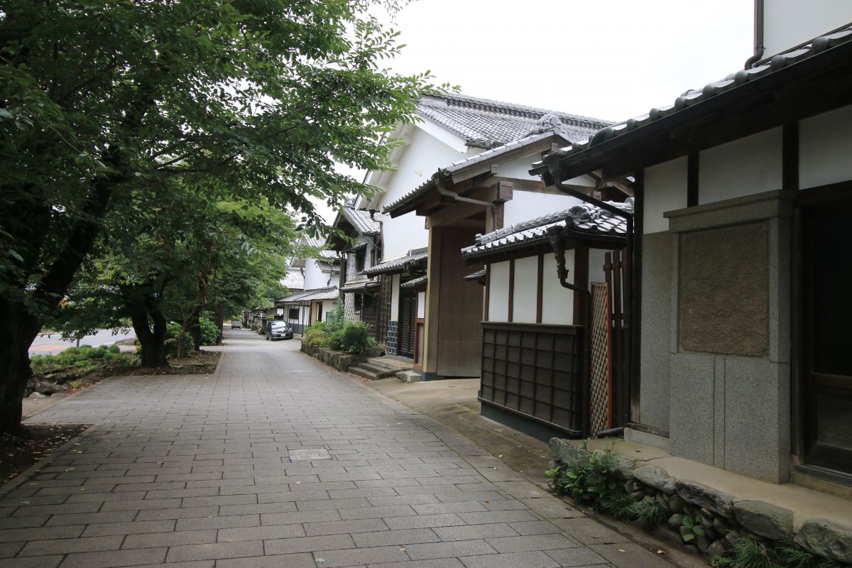 小幡の中小路と武家屋敷
