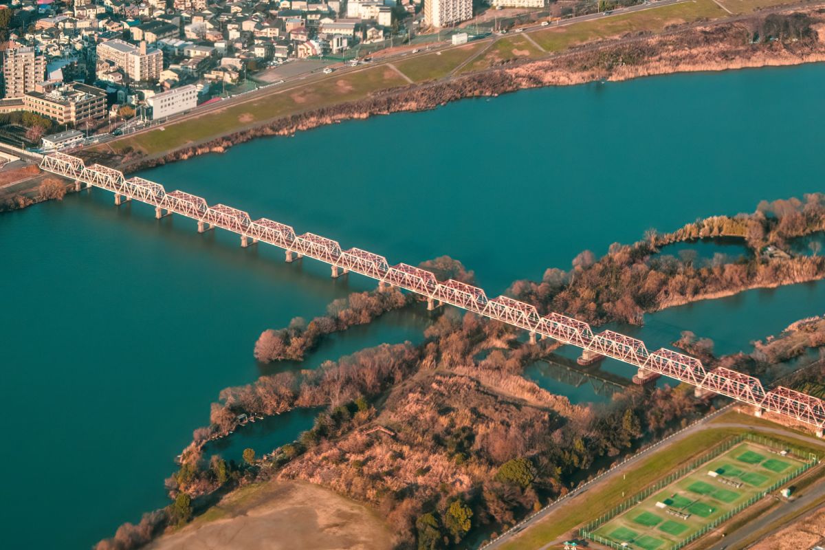 淀川橋梁(赤川鉄橋・じゅうはちもん鉄橋)